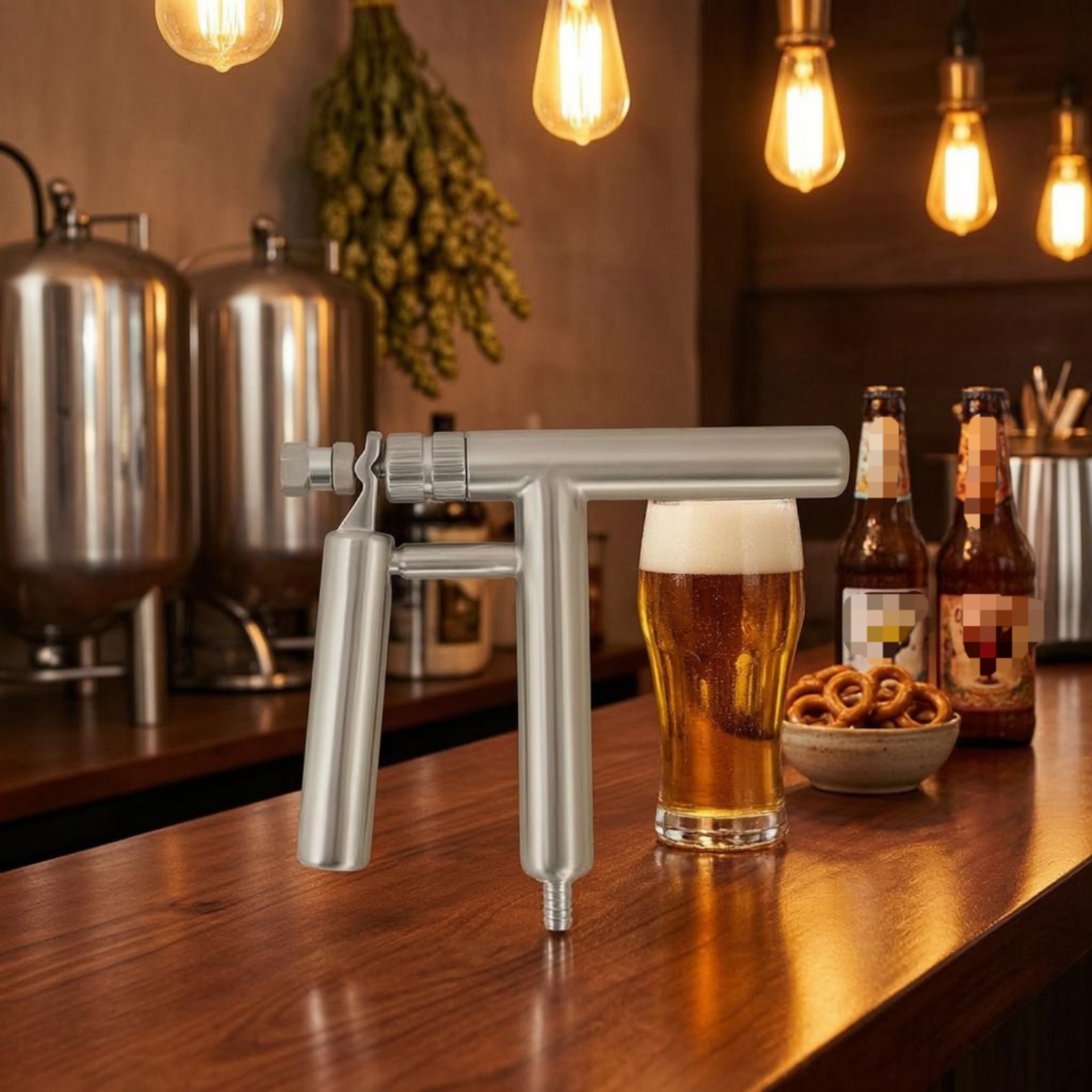 Wine Beer Food - Stainless Steel Beer Trigger Grip Beer