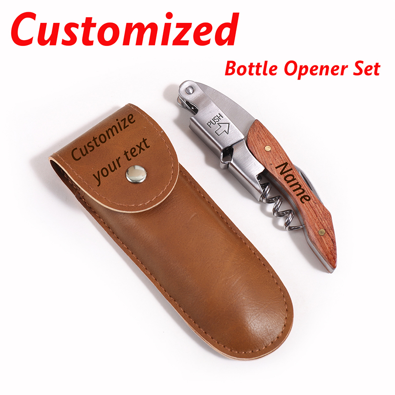 Wine In Beer Name - Custom Text Wine Opener Personalized Name