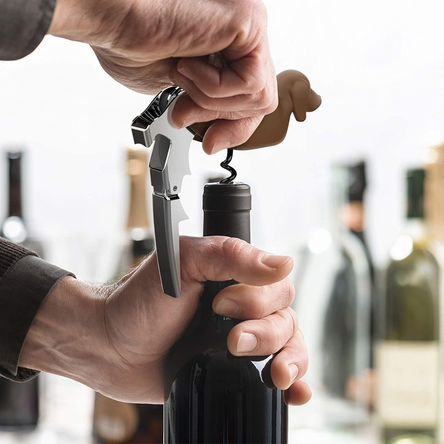 Wine In Beer Bottle - Dog Wine Bottle Opener Corkscrew with
