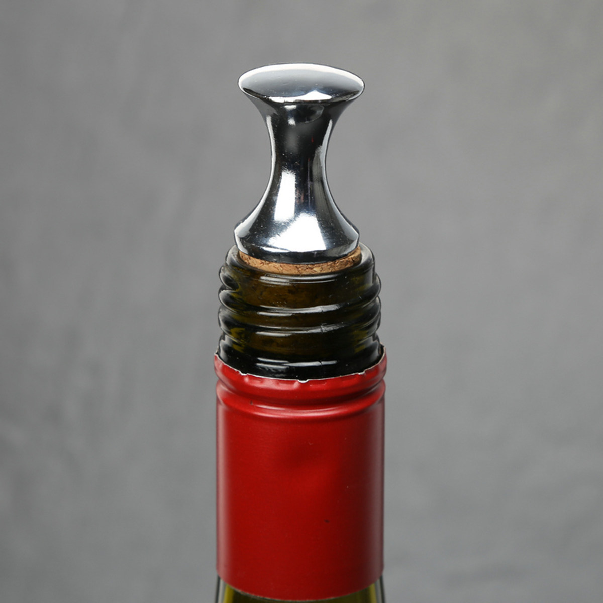 Wine Beer Glass Set - 4Pcs Creative Golden Metal Wine Stopper