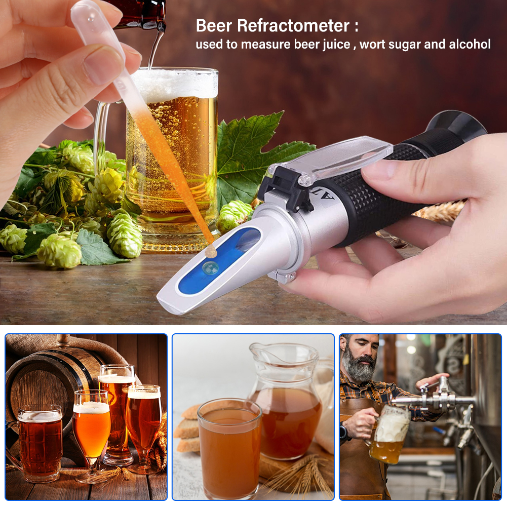 Wine To Beer Alcohol - Beer Wort Wine Alcohol Refractometer SG