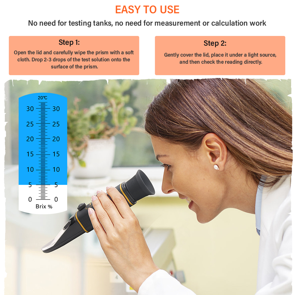 YG-32 Brix Refractometer 0-32% – обзор и цена Wine Beer Food