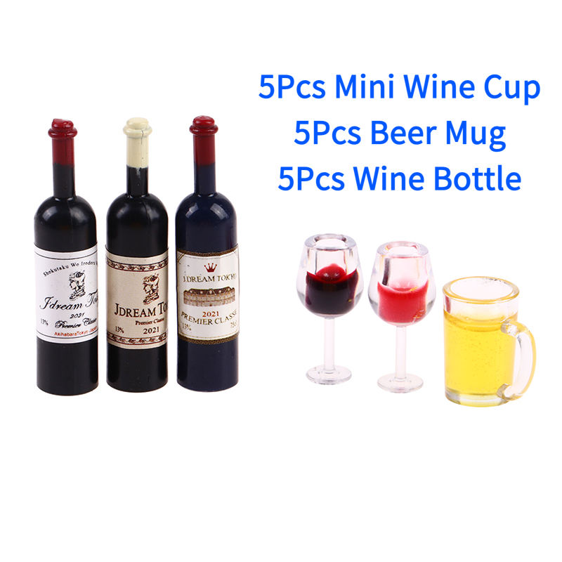 5Pcs 1:12 Dollhouse Miniature  – обзор и цена Wine Y Beer