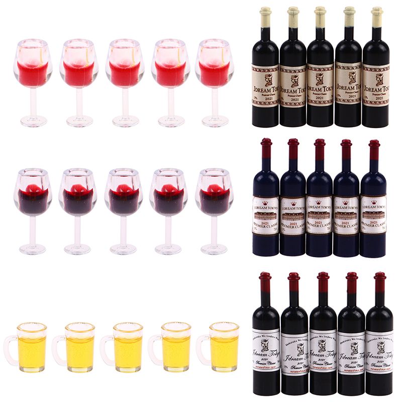 5Pcs 1:12 Dollhouse Miniature  – обзор и цена Wine Y Beer