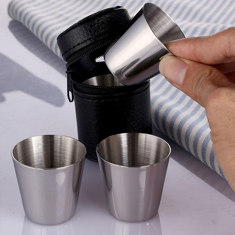 4/6Pcs Stainless Steel Cups Mi – обзор и цена Wine Beer Glass Set