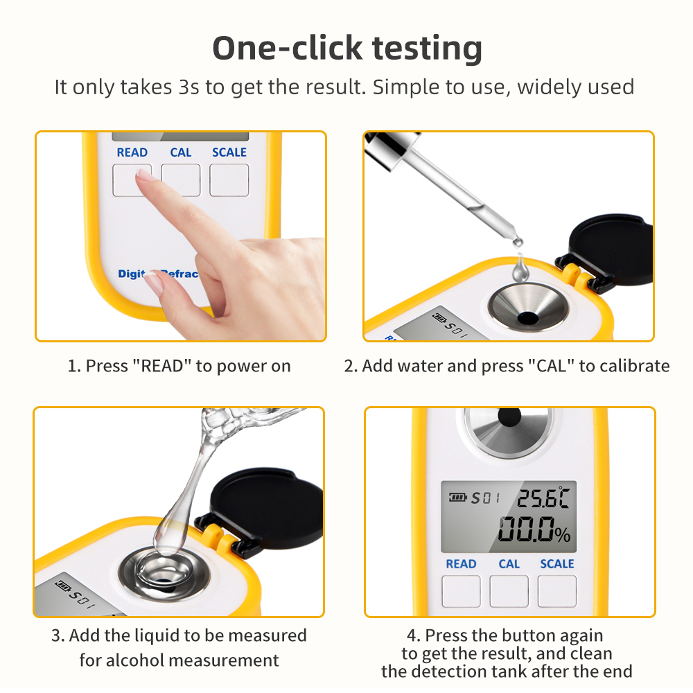 Digital Alcohol Refractometer  – обзор и цена Wine To Beer Alcohol