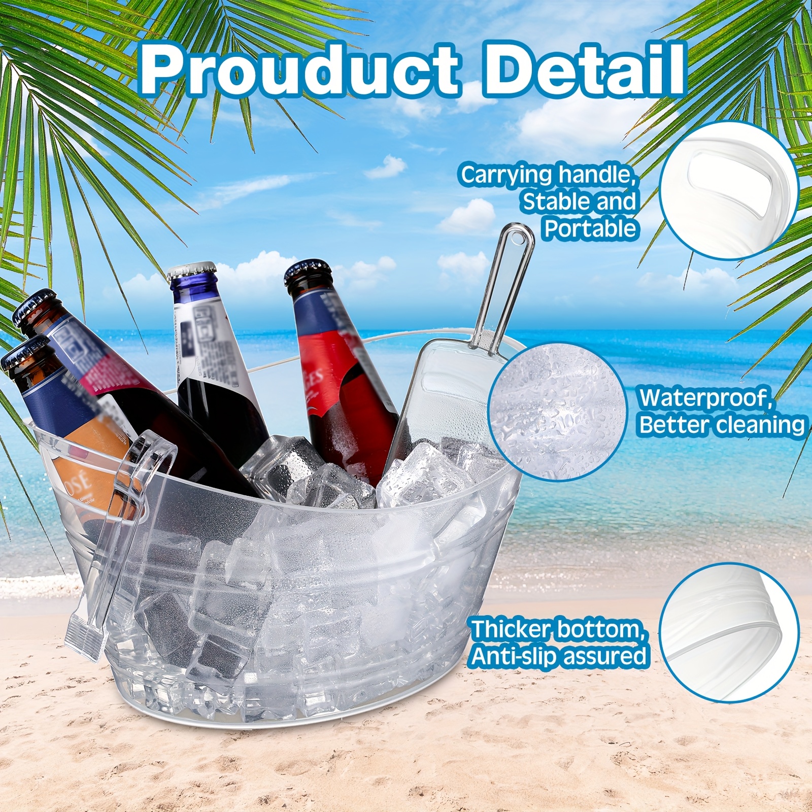 10-Piece Party Ice Bucket Set  – обзор и цена Wine Beer And More