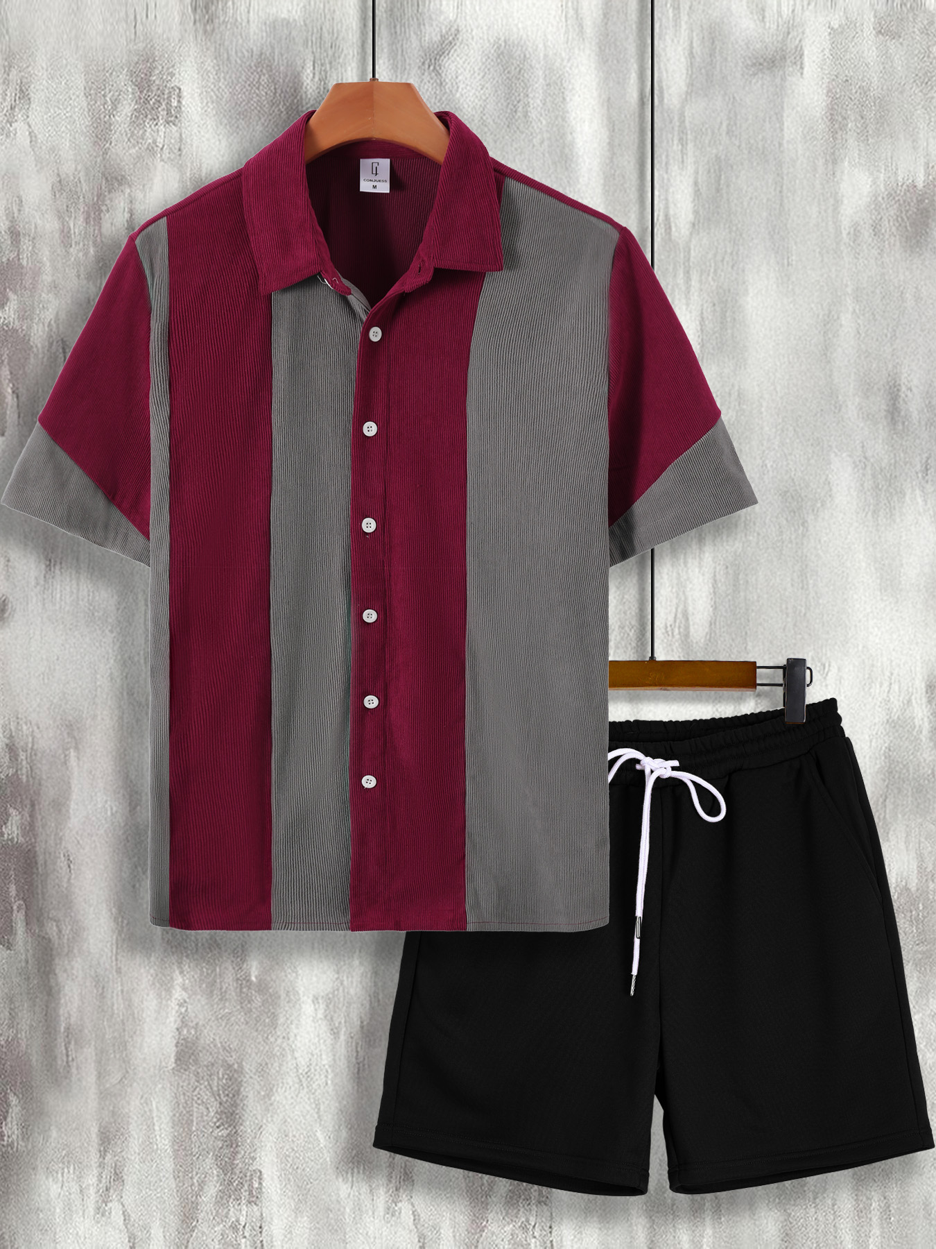 Men's Wine Red & Gray Color Bl – обзор и цена Wine & Beer Packages