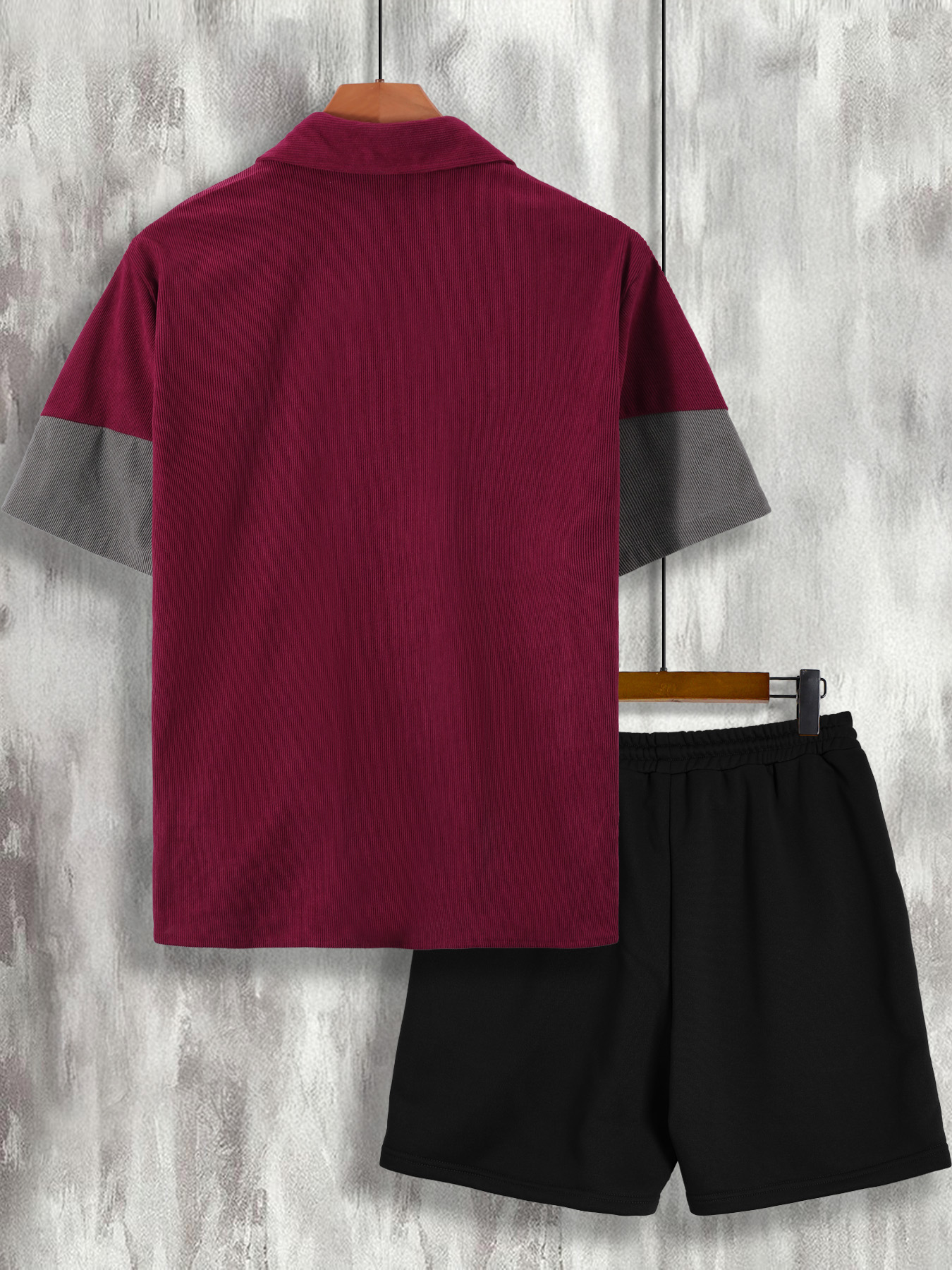 Men's Wine Red & Gray Color Bl – обзор и цена Wine & Beer Packages