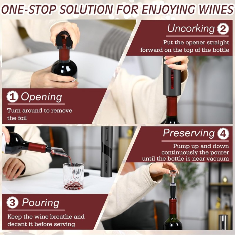 Rechargeable Multifunction Ele – обзор и цена Wine In Beer Bottle