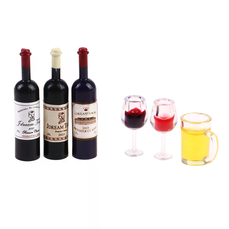 5pcs 1:12 Dollhouse Miniature  – обзор и цена Wine Y Beer