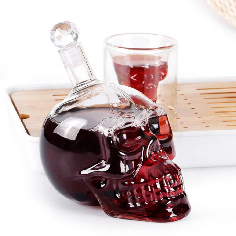 Creative Skull Head Decanter C – обзор и цена Wine Beer Glass Set