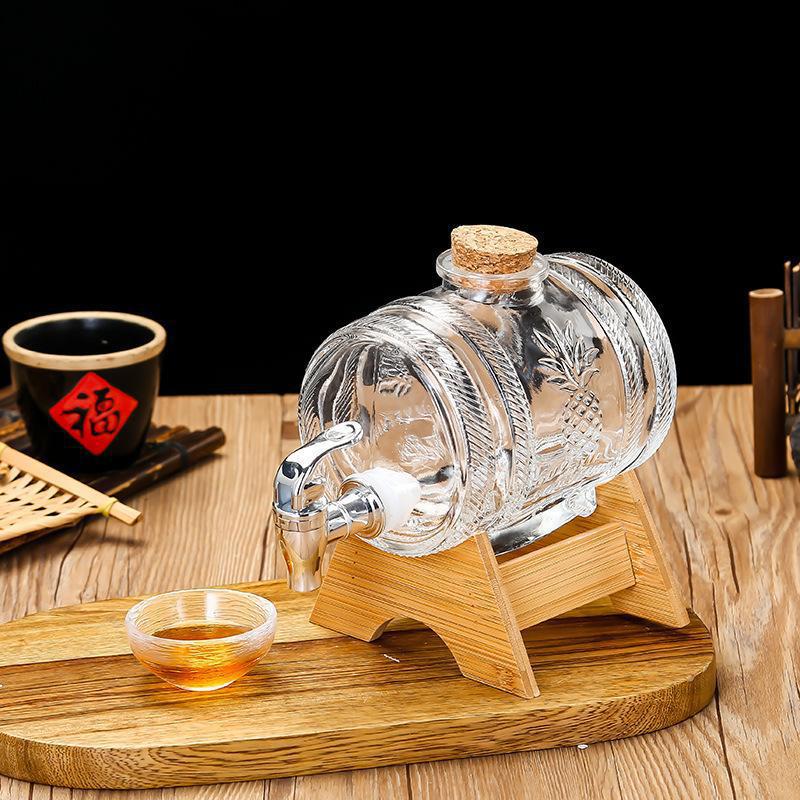 1L Glass Whiskey Barrel Wine B – обзор и цена Wine To Beer Alcohol