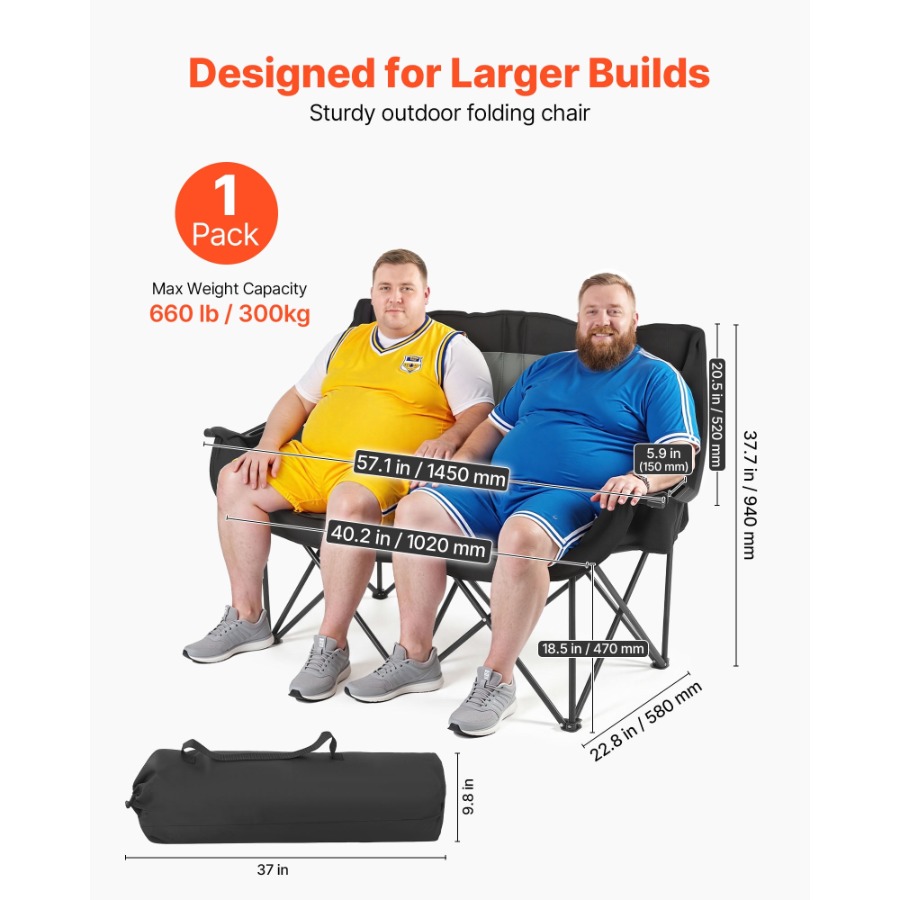 Sturdy Double Camping Chair fo – обзор и цена Wine Bag Carry Two