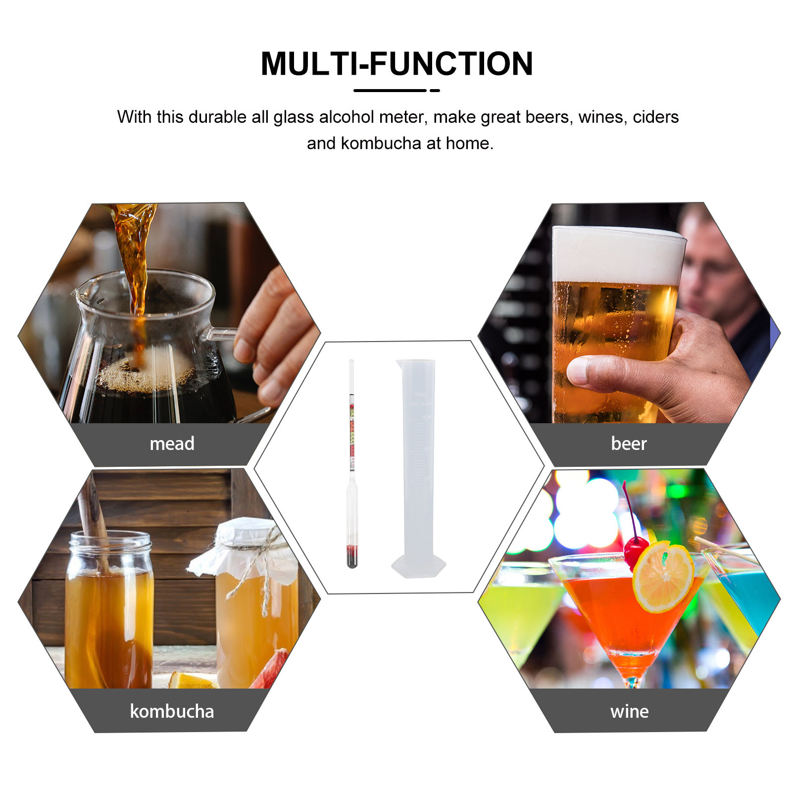 1Set Premium Hydrometer and Te – обзор и цена Wine To Beer Alcohol