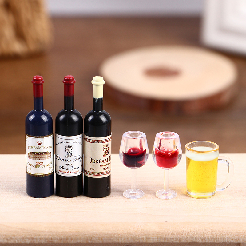 5Pcs Dollhouse Miniature Wine  – обзор и цена Wine Y Beer