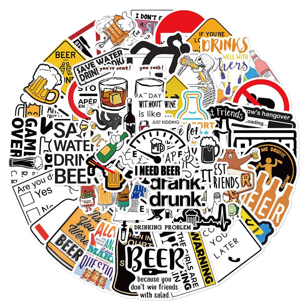 10/30/52PCS Funny Alcoholism V – обзор и цена Wine Y Beer