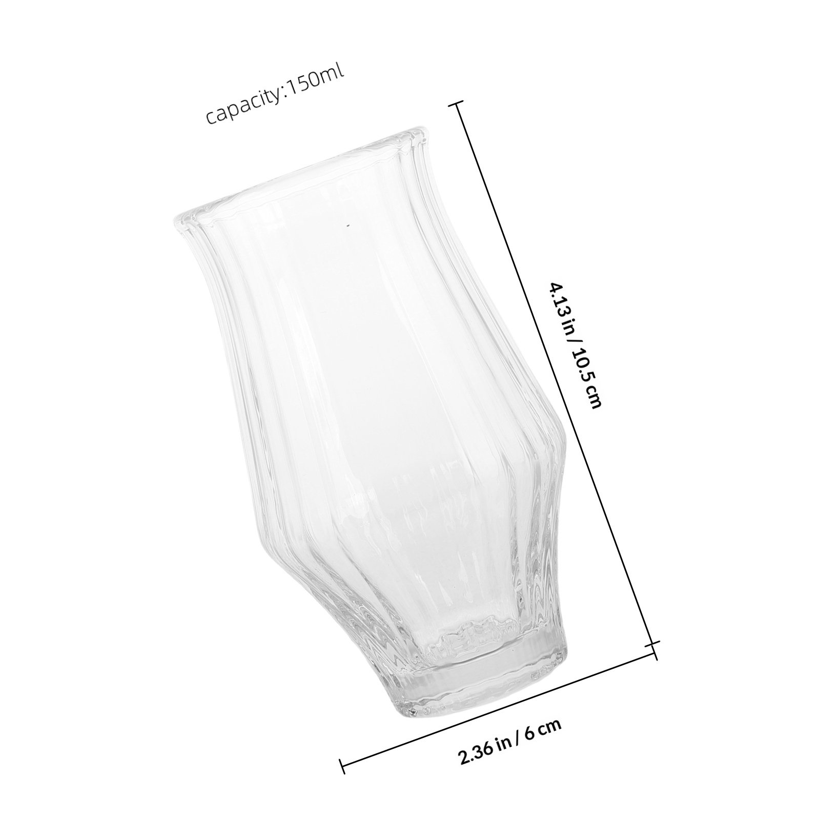 150Ml Glass Coffee Cups Ribbed – обзор и цена Wine Beer Glass Set
