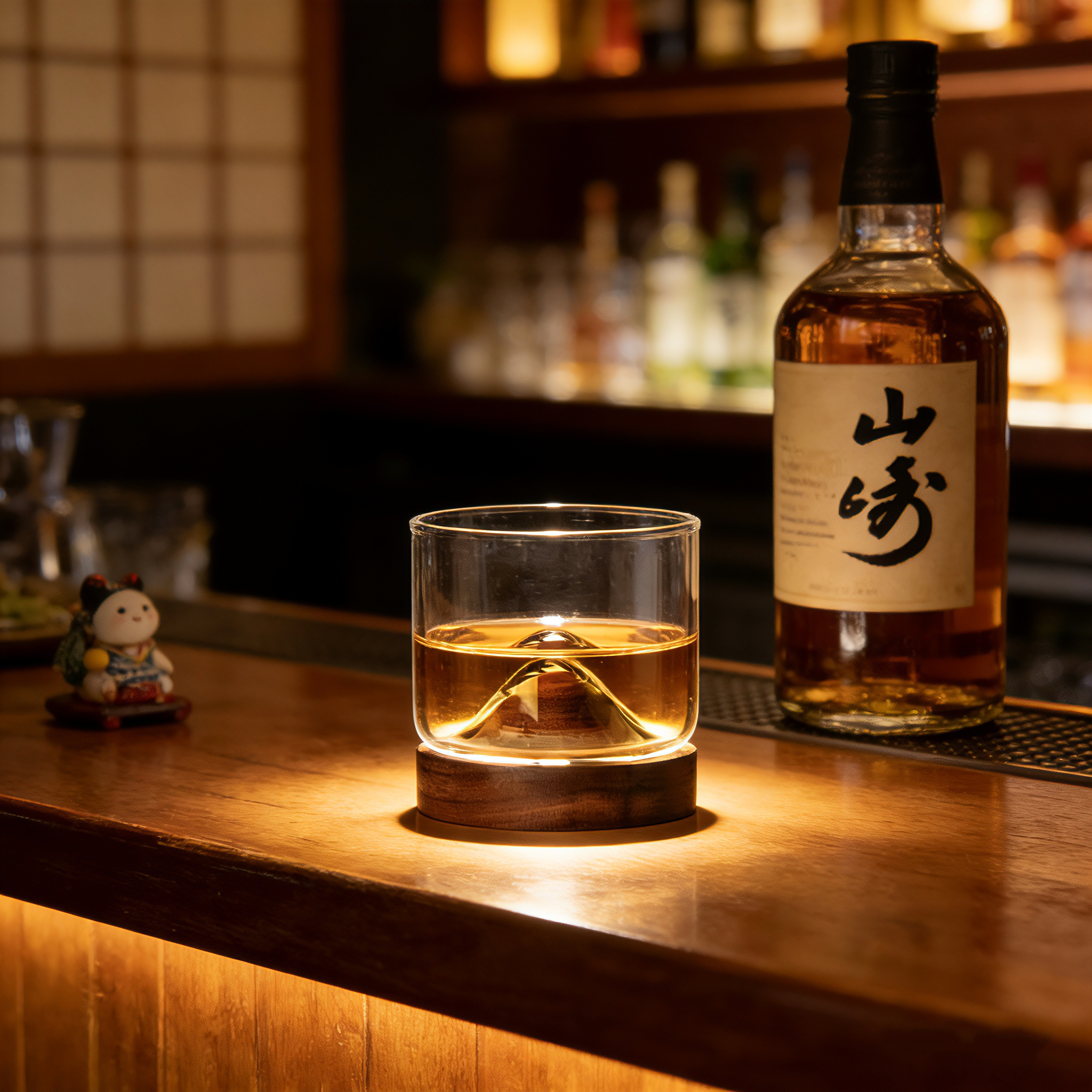 Japanese Style Walnut Coaster  – обзор и цена Wine Beer Glass Set