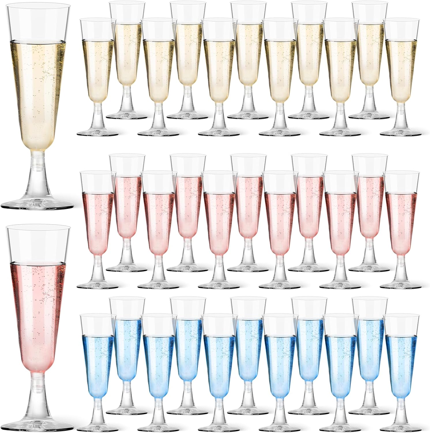 Plastic Champagne Flutes 40 Pa – обзор и цена Wine & Beer Packages